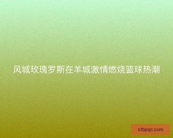 风城玫瑰罗斯在羊城激情燃烧篮球热潮